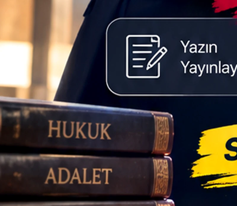 Hukuk yayın platformunu temsil eden editoryal görsel